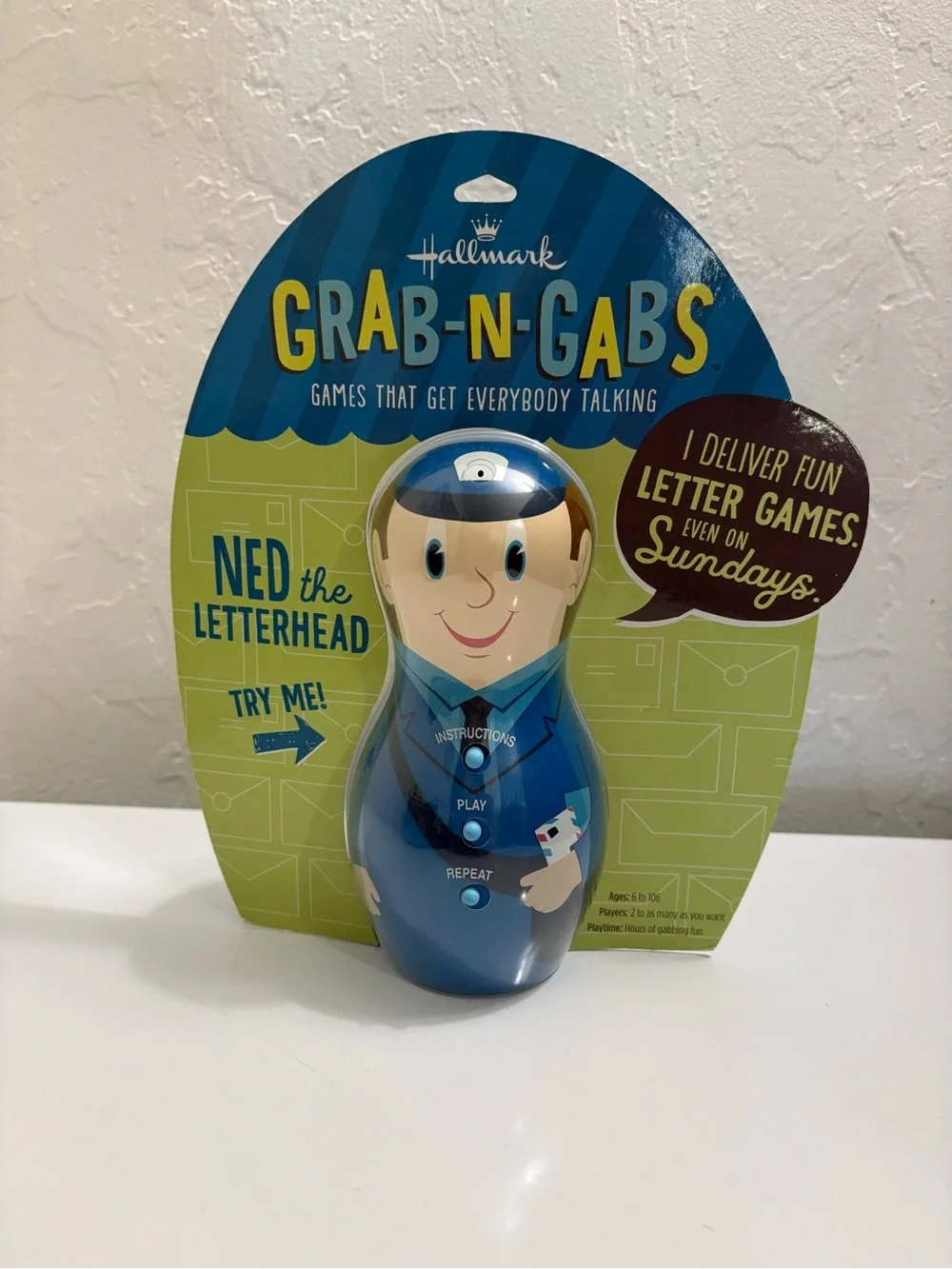 Hallmark Grab-N-Gabs Ned the Letterhead , electronic word and letter game 2012